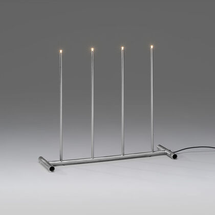 Elljusstake 4 lj LED metall