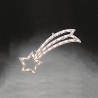 Fensterbild Stern 35, warm w.