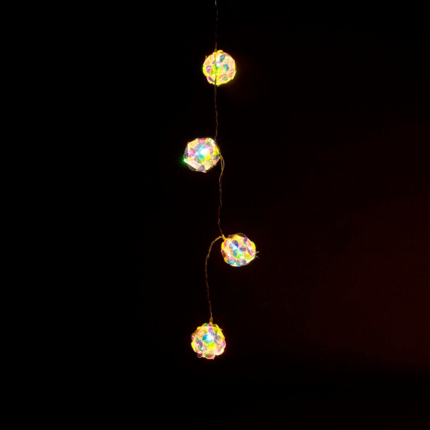 Dekolichterkette, 10 warmweiße