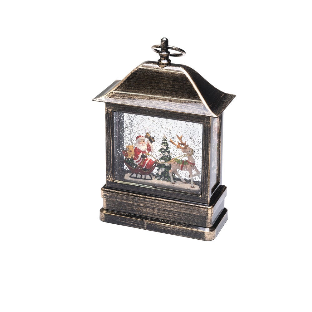 Water Lantern Santa/Sled/RDeer
