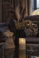 B/O Wax candle LED 8,8x13,4cm