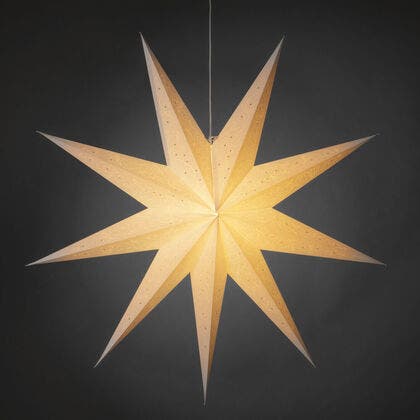 9 Point Paper Star 115cm White