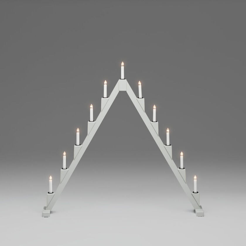 Candlestick 11 bulbs, Grey