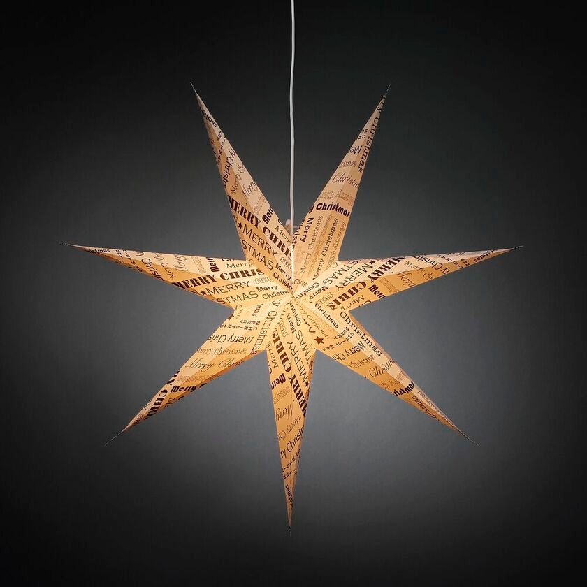 Paper star 7 points 78cm