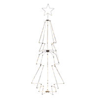 Metallgran vit 145 LED