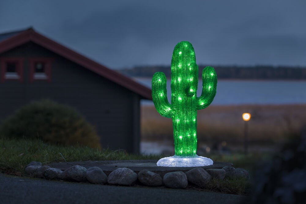 Kaktus akryl 45cm LED