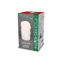 LED Wachskerze mit Sternen