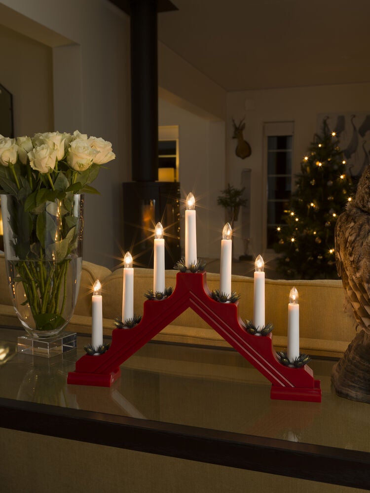 Plastic candlestick 7 bulb