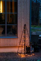 Metalldekoration pyramid LED