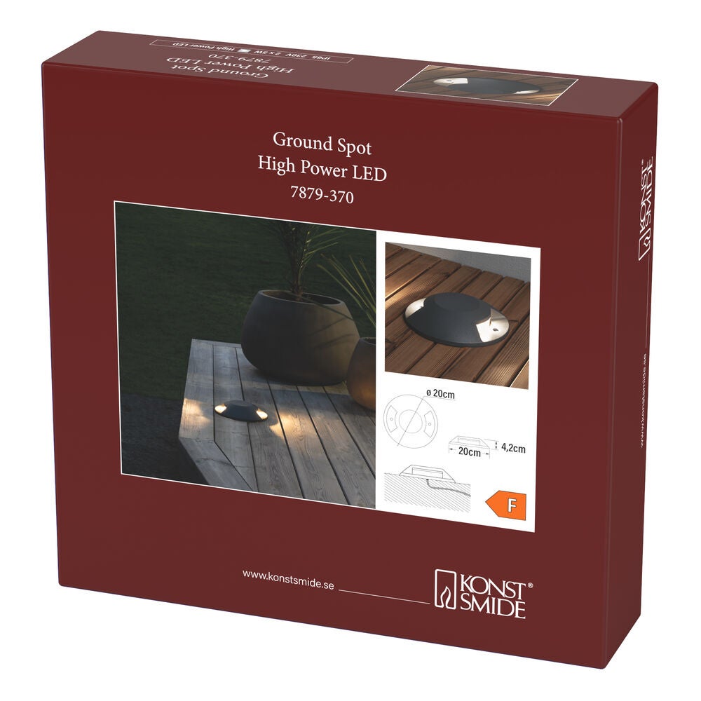 Ground/decklight LED dark grey