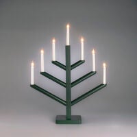 Holzleuchter Holz 7 Lampen Grü