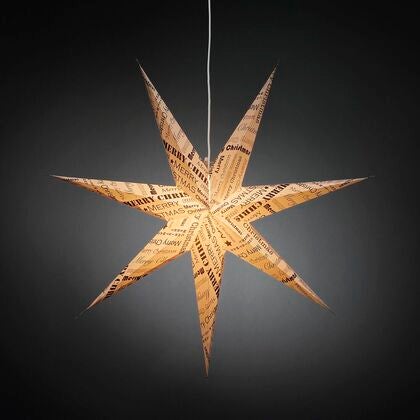 Paper star 7 points 78cm