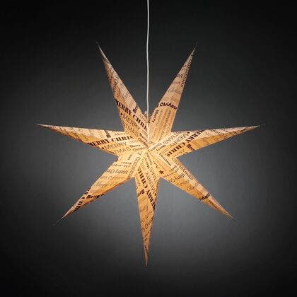 Paper star 7 points 78cm