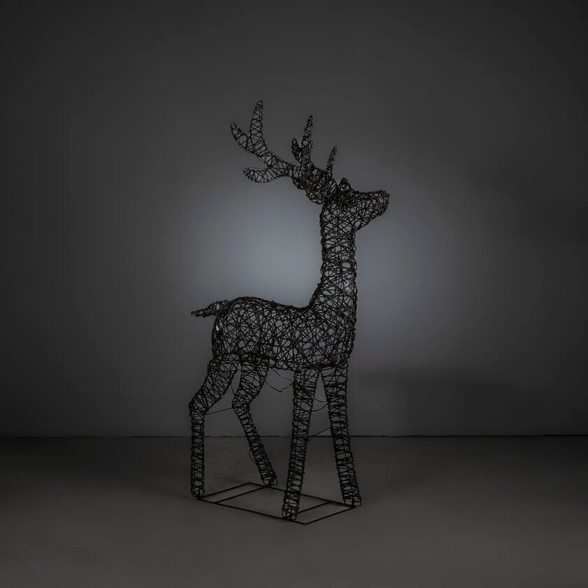Imitation rattan reindeer LED