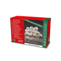 LED Dekolichterkette, silberne
