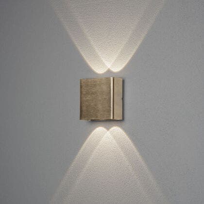 Chieri Wall 2x2 LED brass
