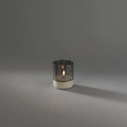 Ljuslykta LED beige