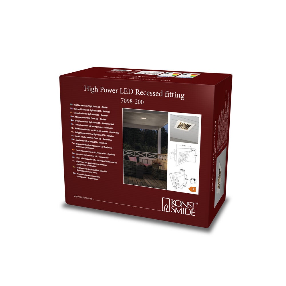 Infälld belysning 6W LED vit