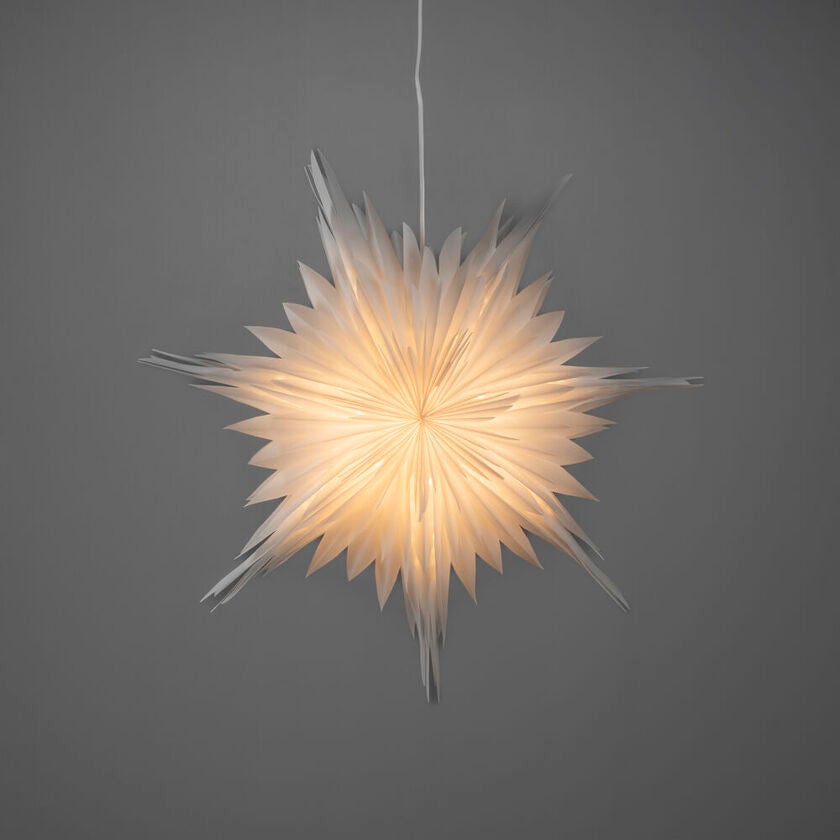 Pappersstjärna vit 60cm