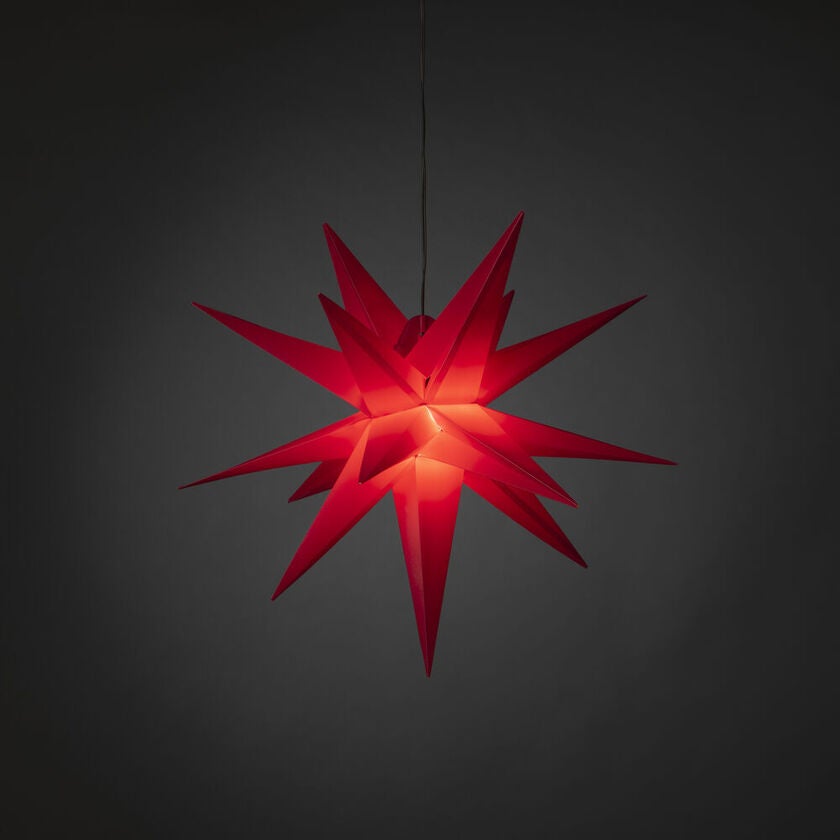 3-D Plaststjärna röd 60 cm