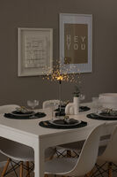 Stående metalldekoration svart