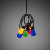 LED Biergartenkette, opal