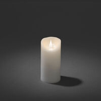 Vaxljus 7,6x15,2cm LED vit