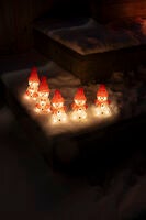 Acrylic Snowmen 5pcs LED