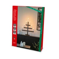 Träljusstake 7L brunbetsat