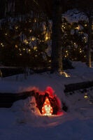 Tomte akryl 36cm 32 Led
