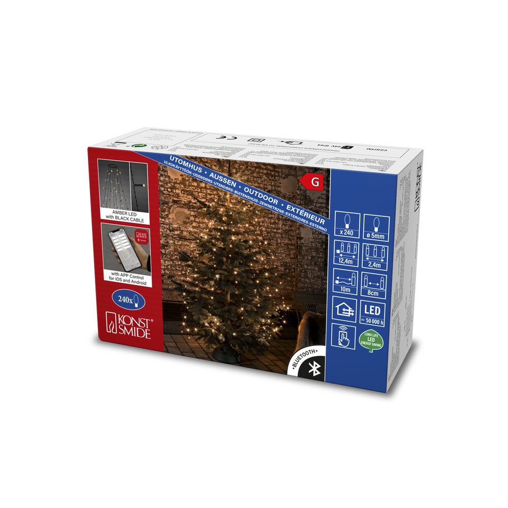 Julgransslinga 240 amb LED APP