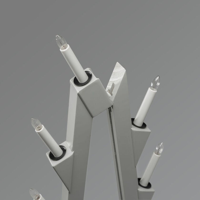 Candlestick 11 bulbs, Grey