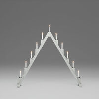 Candlestick 11 bulbs, Grey