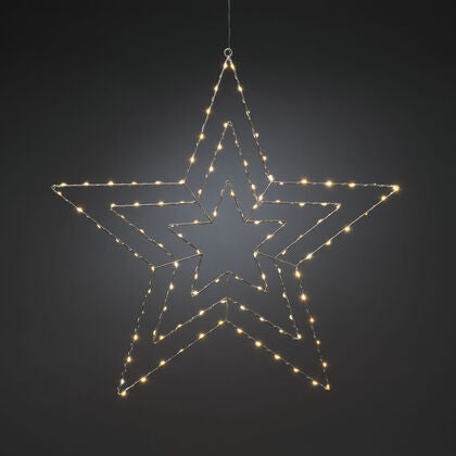 Micro LED Silberstern, 64cm, 1