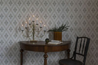 Metallleuchter, chrom