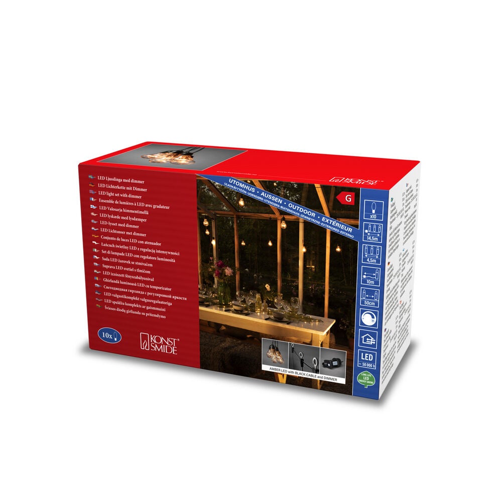 10 Clear Bulb LED Icicle Set