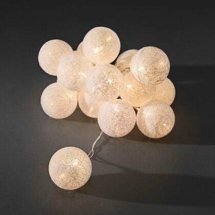Light set, cotton balls, LED