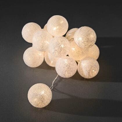 Light set, cotton balls, LED
