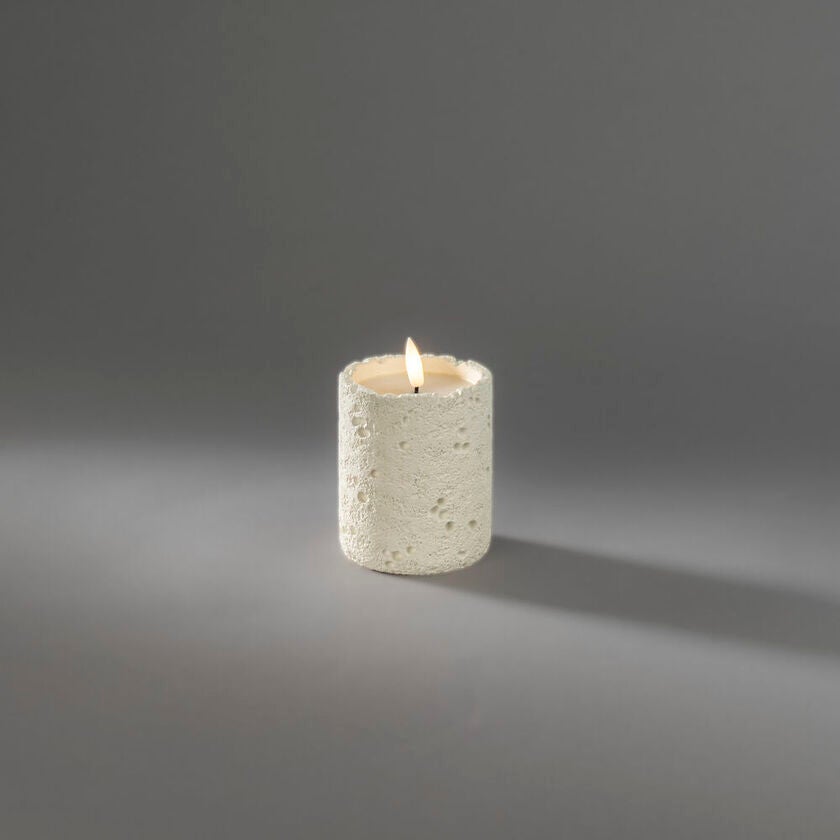 B/O cement candle light LED