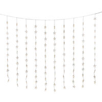 LED Lichtervorh.  Sterne, 140x