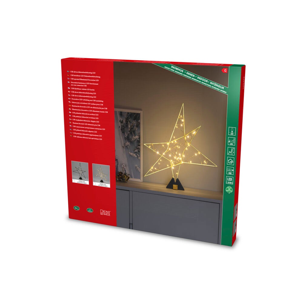 Schwarzer Stern mit Fuß