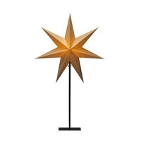 Pappersstjärna beige, met.fot