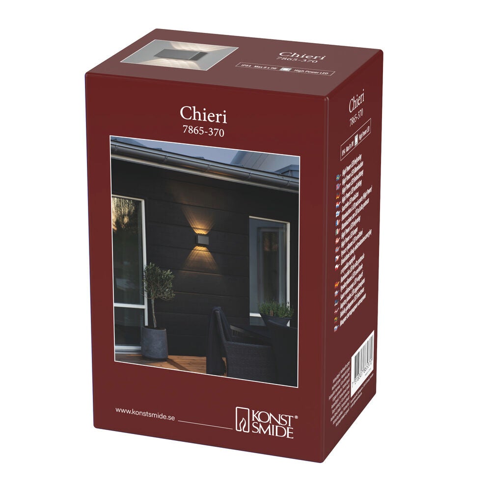 Chieri Wall Light LED Drk Grey