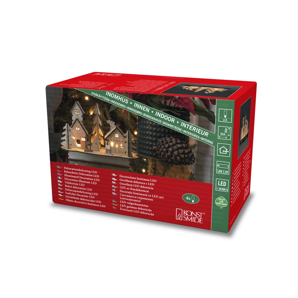 Wooden Silhouette House/Animal