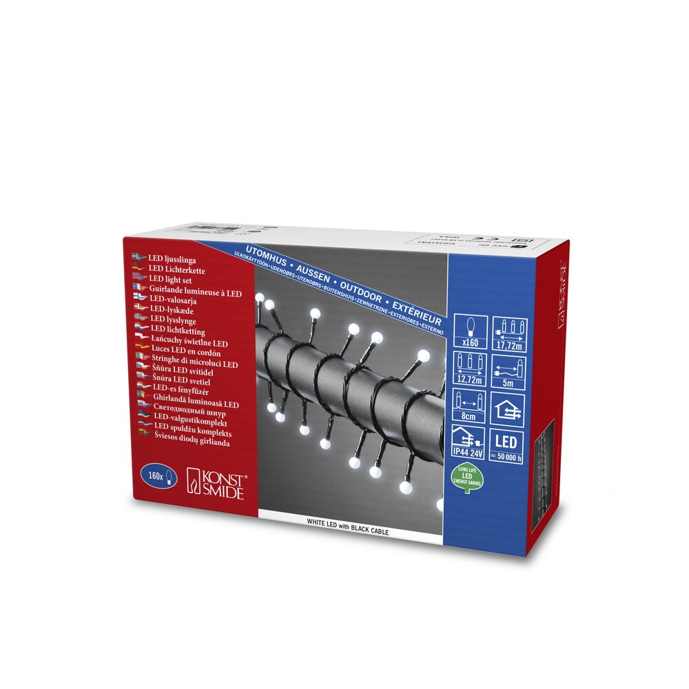 LED Globelichterkette, runde D