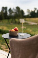 Capri mini bordsl gräddvit USB