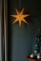 Weihnachtsstern in Leinenoptik