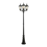 Firenze 3-arm lykta ink stolpe