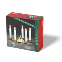 Kerzenkrone golbfarben LED