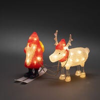 Acrylic Santa&Reindeer 40 LED
